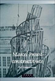 Cover of: Marcel Proust constructiviste.