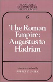 Cover of: The Roman Empire: Augustus to Hadrian