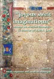 Cover of: Joyous Sweit Imaginatioun (SCROLL: Scottish Cultural Review of Language & Literature)