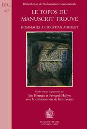 Cover of: Topos Du Manuscrit Trouve by Jan Herman