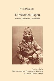 Cover of: Le Vetement Lapon: Formes, Fonctions, Evolution