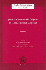 Jewish ceremonial objects in transcultural context cover