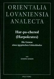 Cover of: Har-Pa-Chered (Harpokrates): Die Genese Eines Agyptischen Gotterkindes