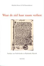 Cover of: Waar De Ziel Haar Naam Verliest