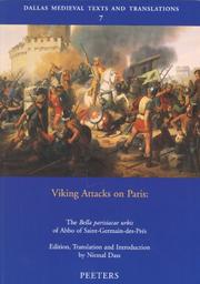 Cover of: Viking Attacks on Paris: The Bella Parisiacae Urbis of Abbo of Saint-germain-des-pres (Dallas Medieval Texts and Translations) (Dallas Medieval Texts and Translations)