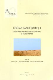 Cover of: Chagar Bazar (Syrie) 2: Les Vestiges << Post-akkadiens >> Du Chantier D Et Etudes Diverses (Publications de la Mission Arch'ologique de L'Universit' de) by 