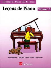 Cover of: Piano Lessons Book 2 - French Edition: Hal Leonard Student Piano Library