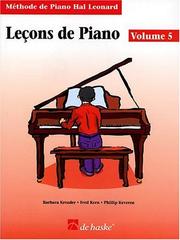 Cover of: Piano Lessons Book 5 - French Edition: Hal Leonard Student Piano Library