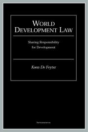 Cover of: World Development Law