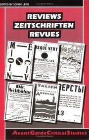 Cover of: Reviews - Zeitschriften - Revues (Avant Garde Critical Studies ; 9)