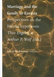Cover of: Marriage and the Family in Eurasia: Perspectives on the Hajnal Hypothesis (Life at the Extremes)