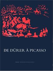 Cover of: De Durer a Picasso: L'estampe Occidentale a Travers Le Fonds Suzanne Lenoir