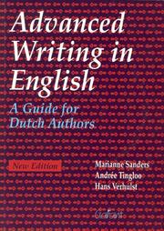 Cover of: Advanced Writing in English: A Guide for Dutch Authors