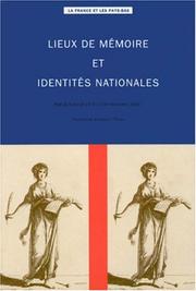 Cover of: Lieux de mémoire et identités nationales