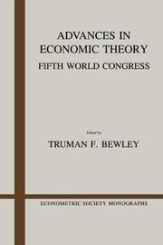 Cover of: Advances in economic theory | 