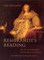 Cover of: Rembrandt's reading: the artist's bookshelf of ancient poetry and history