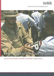 Cover of: From War to the Rule of Law by Joris Voorhoeve