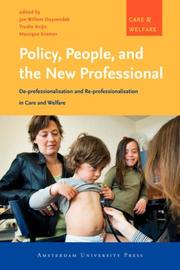 Cover of: Policy, People, and the New Professional | 