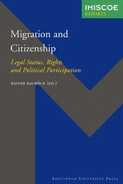 Cover of: Migration and Citizenship by Rainer Baubock