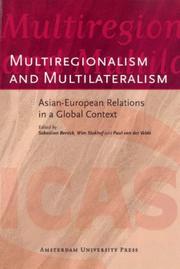 Cover of: Multiregionalism and Multilateralism: Asian-European Relations in a Global Context (Icas Publication)