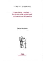 Cover of: Wenn Du Mein Bruder Bist by W. Sallaberger