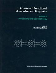 Cover of: Advanced Functional Molecules & Polymers: Volume Two
