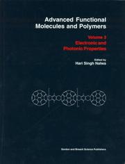 Cover of: Advanced Functional Molecules & Polymers Volume 3 by Hari Singh Nalwa