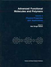 Cover of: Advanced Functional Molecules & Polymers Volume 4: Physical Properties & Applications