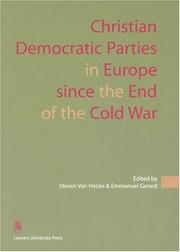 Cover of: Christian Democratic Parties In Europe Since The End Of The Cold War (Kadoc Studies on Religion Culture & Society) by 