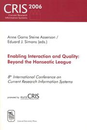 Cover of: Enabling Interaction & Quality | 