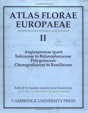 Cover of: Atlas Florae Europaeae by 