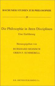 Cover of: Die Philosophie in Ihren Disziplinen by [name missing]