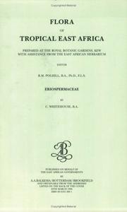 Cover of: Flora of Tropical East Africa - Eriospermaceae (1996) (Flora of Tropical East Africa)