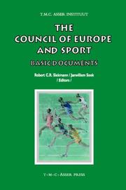 Cover of: The Council of Europe and Sport: Basic Documents