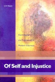 Cover of: Of Self and Injustice by C. W. Watson