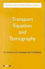 Cover of: Transport equation and tomography