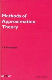 Cover of: Methods of Approximation Theory