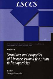 Cover of: Structure and Properties of Clusters by George Maroulis