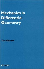 Cover of: Mechanics in Differential Geometry