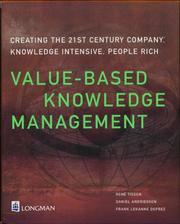Cover of: Value-Based Knowledge Management