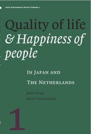 Cover of: Quality of Life in Japan and the Netherlands (KIT NIOD Encounters series) | 