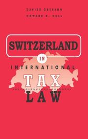 Cover of: Switzerland in International Tax Law (International Tax Planning)