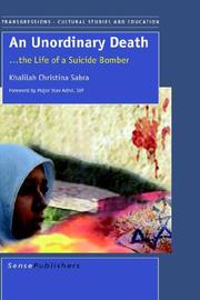 Cover of: An Unordinary Death...The Life of a Suicide Bomber by K.C. Sabra