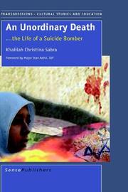 Cover of: An Unordinary Death...The Life of a Suicide Bomber | K.C. Sabra