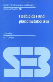 Cover of: Herbicides and plant metabolism
