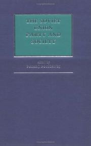 Cover of: The Soviet Union: party and society