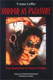 Cover of: Horror As Pleasure: The Aesthetics of Horror Fiction