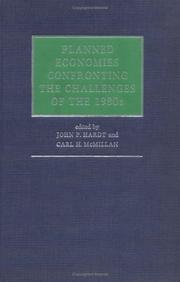Cover of: Planned economies: confronting the challenges of the 1980s