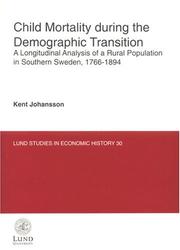 Child mortality during the demographic transition by Kent Johansson