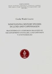 Cover of: Nineteenth-Century Studies in Lund & Copenhagen: Proceedings of a Symposium Organized by the Department of English, Lund University (Scripta Minora 2002-2003:1)
